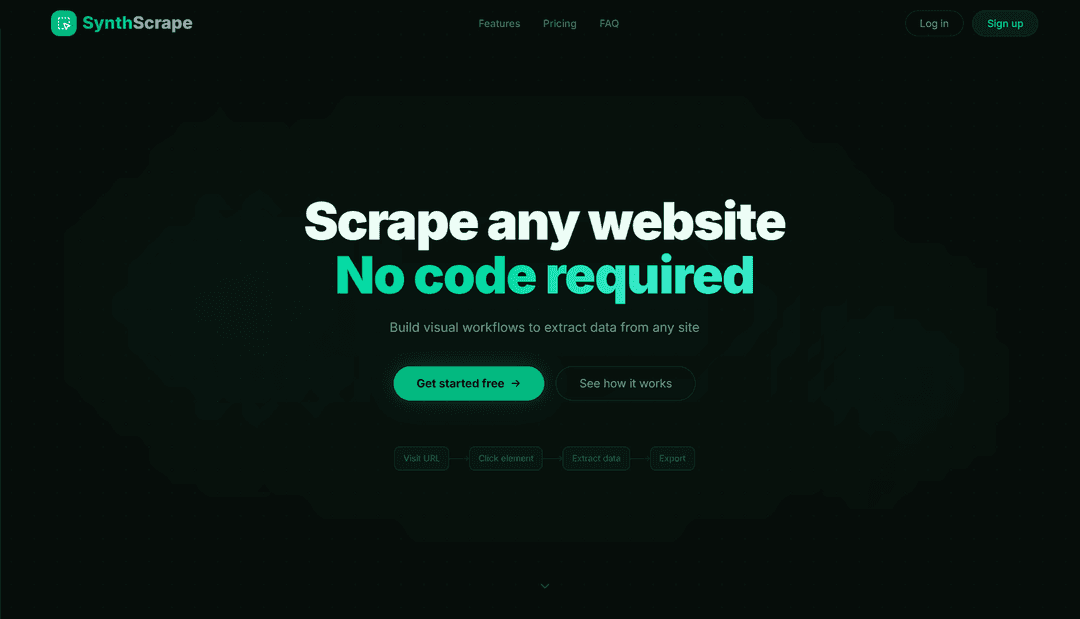 SynthScrape – AI-Powered Visual Automated Data Extraction
